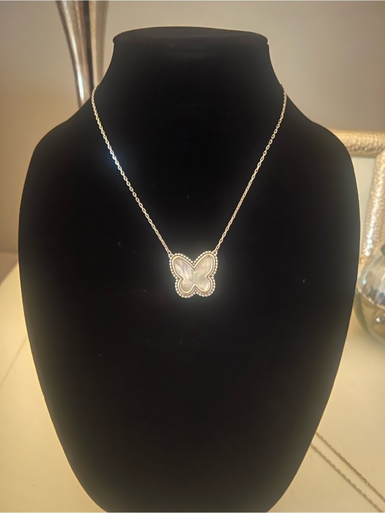 Brighton Jewelry - BRIGHTON NWT Butterfly Pendant Necklace in Silver with Mother-of-Pearl